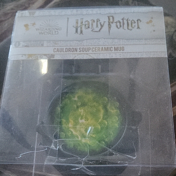 Warner Bros. Other - Harry Potter Cauldron Soup Ceramic Mug Boxed Lid Spoon Fab